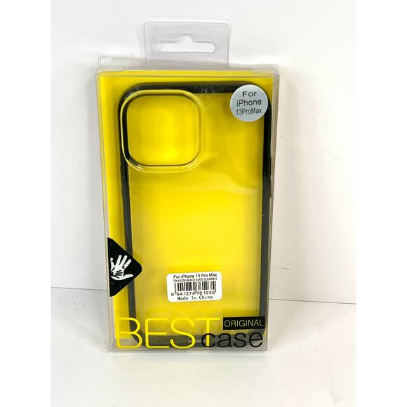 Best Case Original Cell Phone Case For iPhone 13 Pro Max Clear/Black - Picture 1 of 7